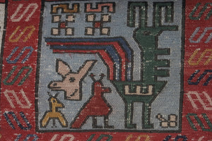 Vintage Turkish Soumac Rug 3'11'' x 6'1''