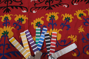 Suzani Wall Hanging & Bedspread | 7'3'' x 7'6''