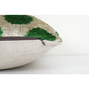 Silk Ikat Velvet Pillow Cover | 14'' x 14''
