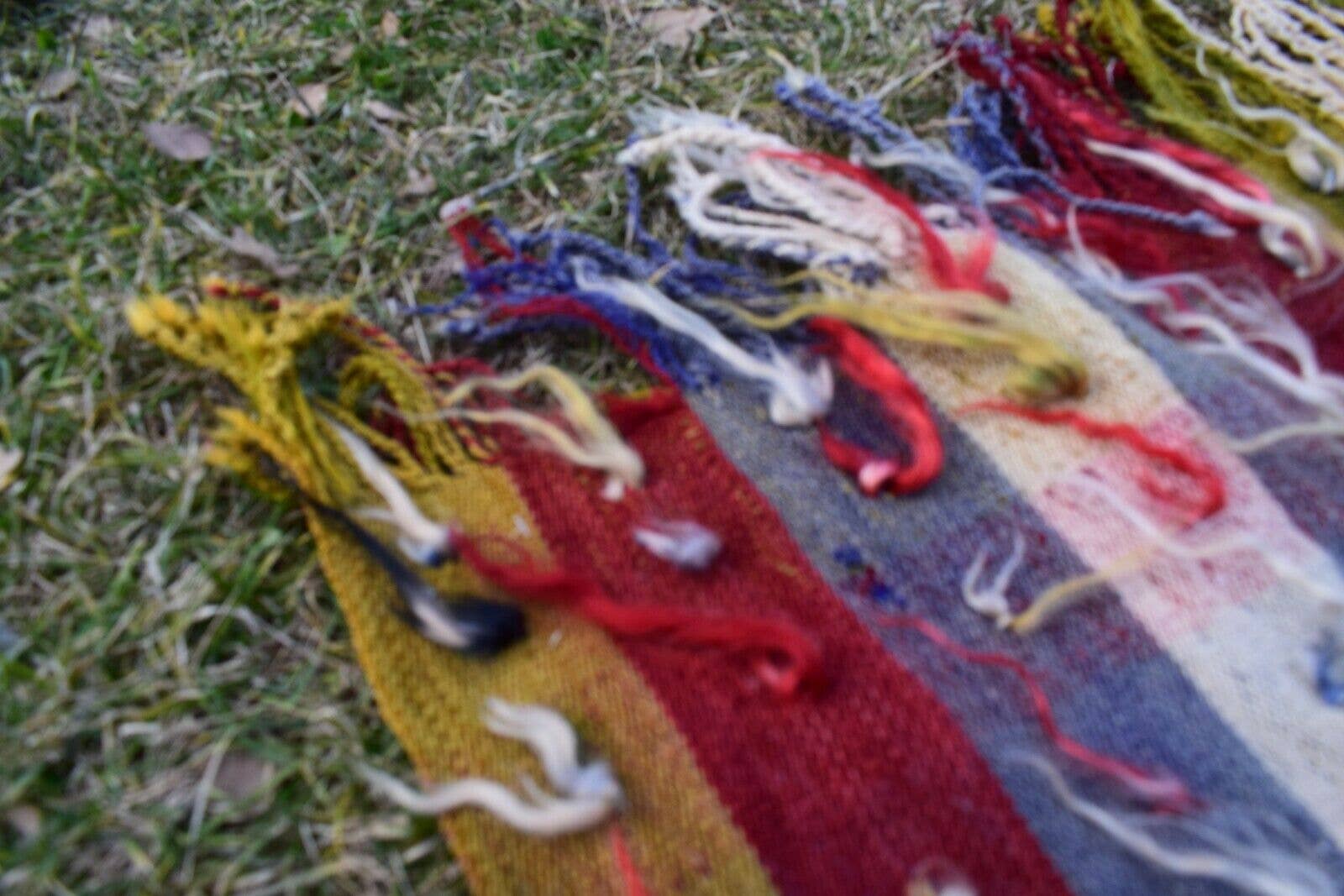 Vintage Turkish Shaggy Tulu Rug 4'3'' x 4'11''