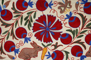 Rabbit Suzani Runner | 18'' x 36''