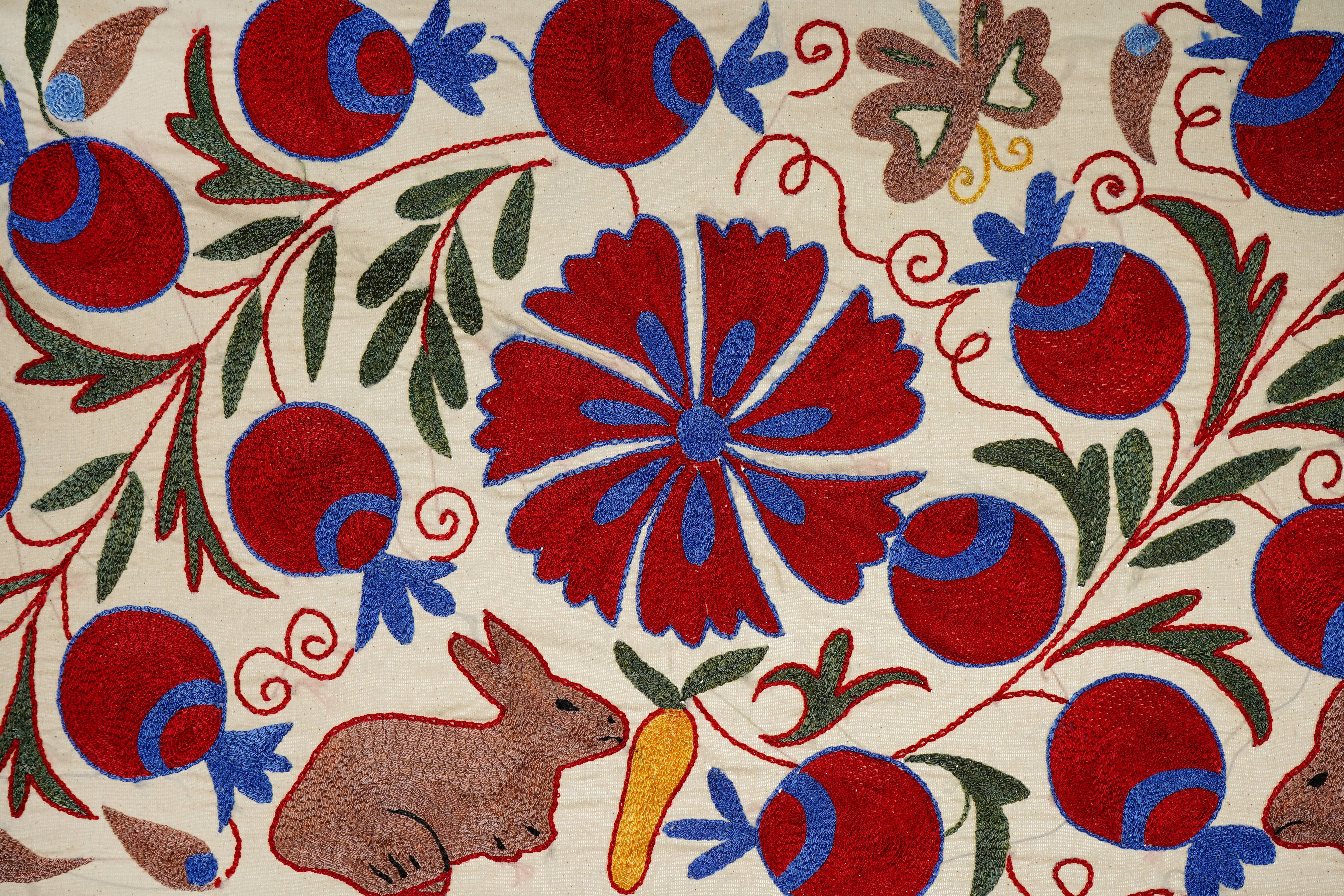 Rabbit Suzani Runner | 18'' x 36''