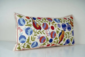 Bird Suzani Bedding Pillow Cover | 18'' x 34''