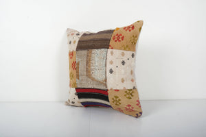 Kilim Patchwork Pillow Cover | 18'' x 18''