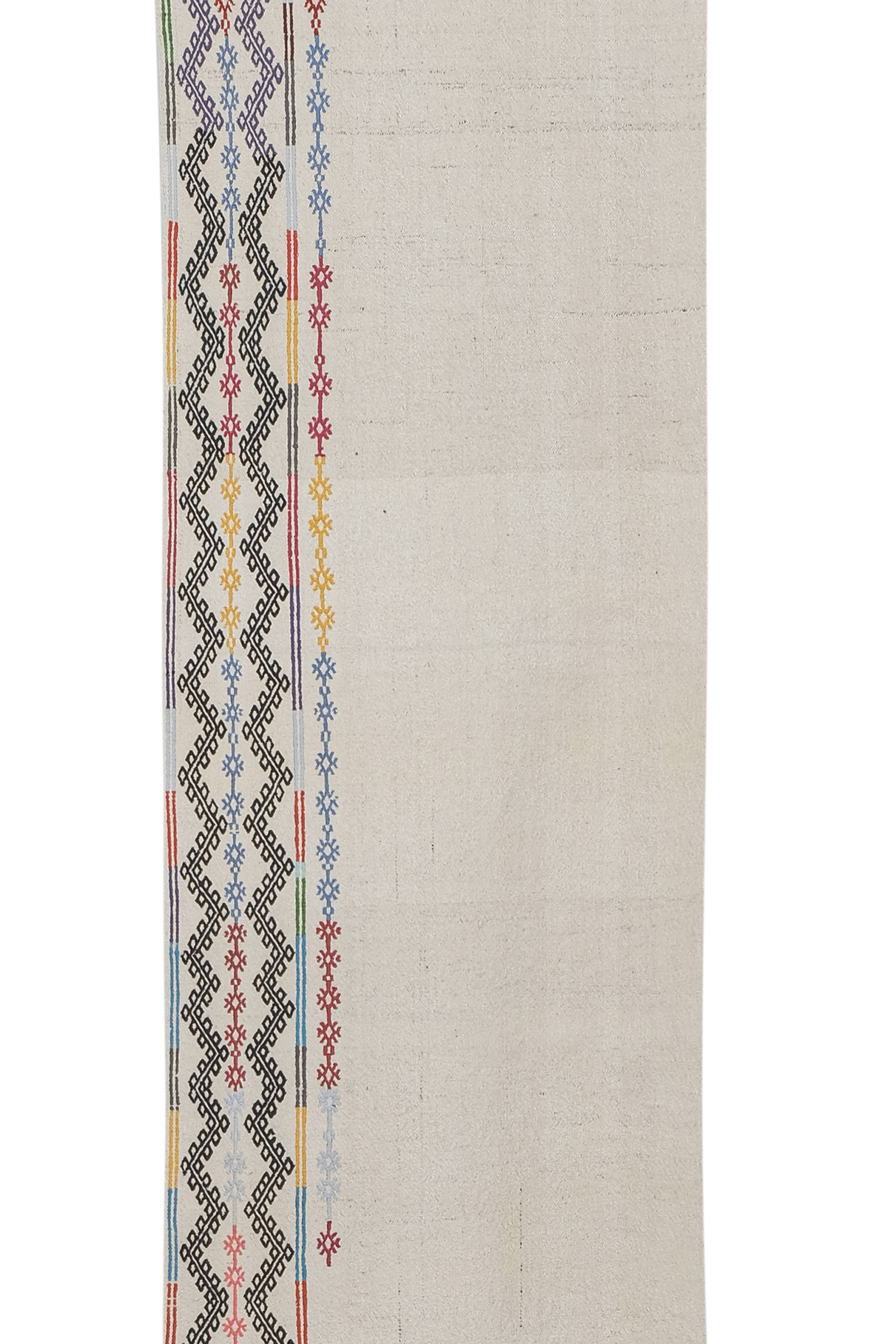 Vintage Turkish Kilim Runner 2'8'' x 16'6''