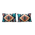 Silk Ikat Velvet Pillow Cover | 16'' x 24''