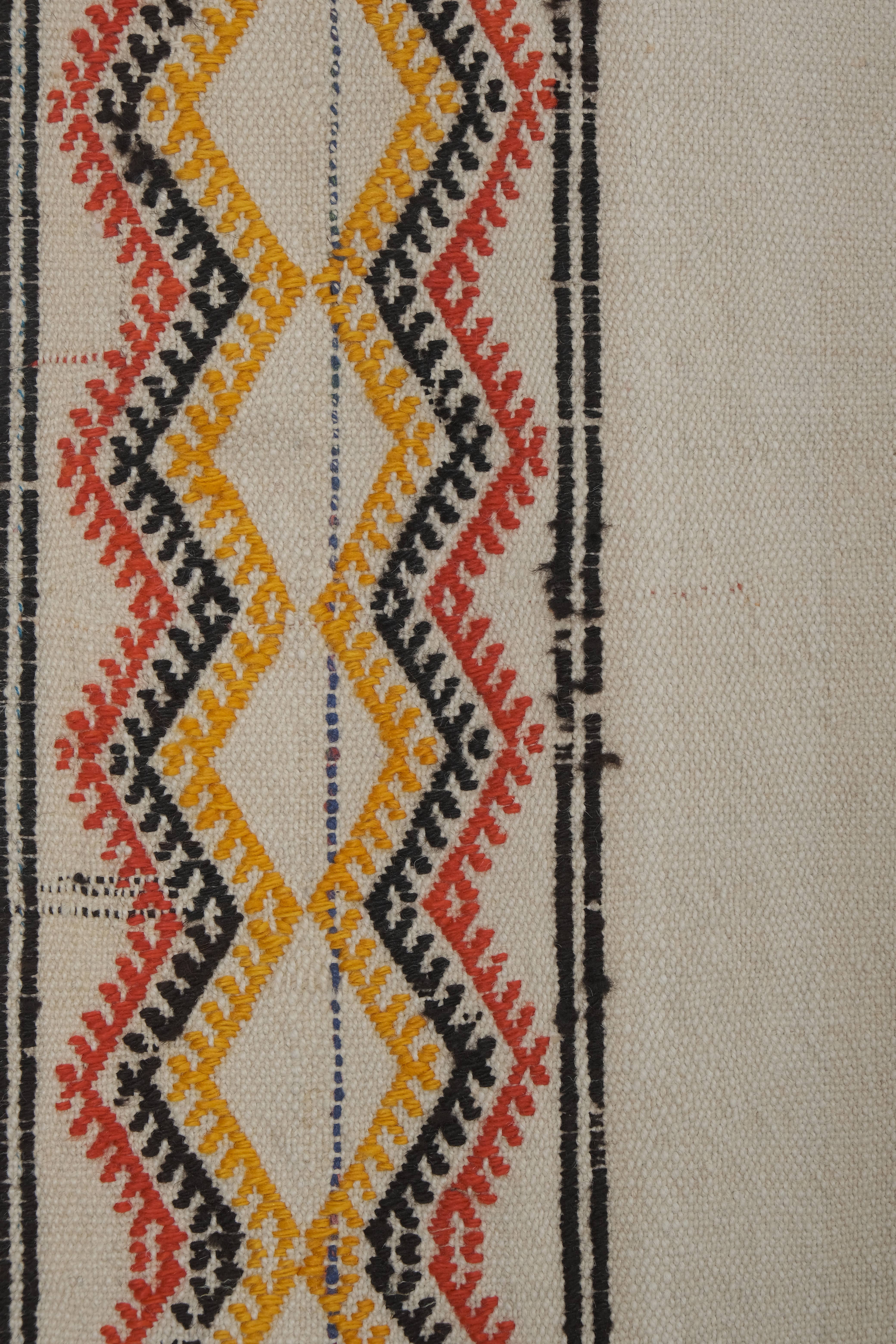Vintage Turkish Kilim Runner 2'1'' x 15'2''