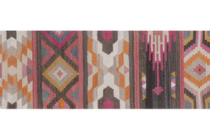 Vintage Turkish Kilim Runner 2'7'' x 9'
