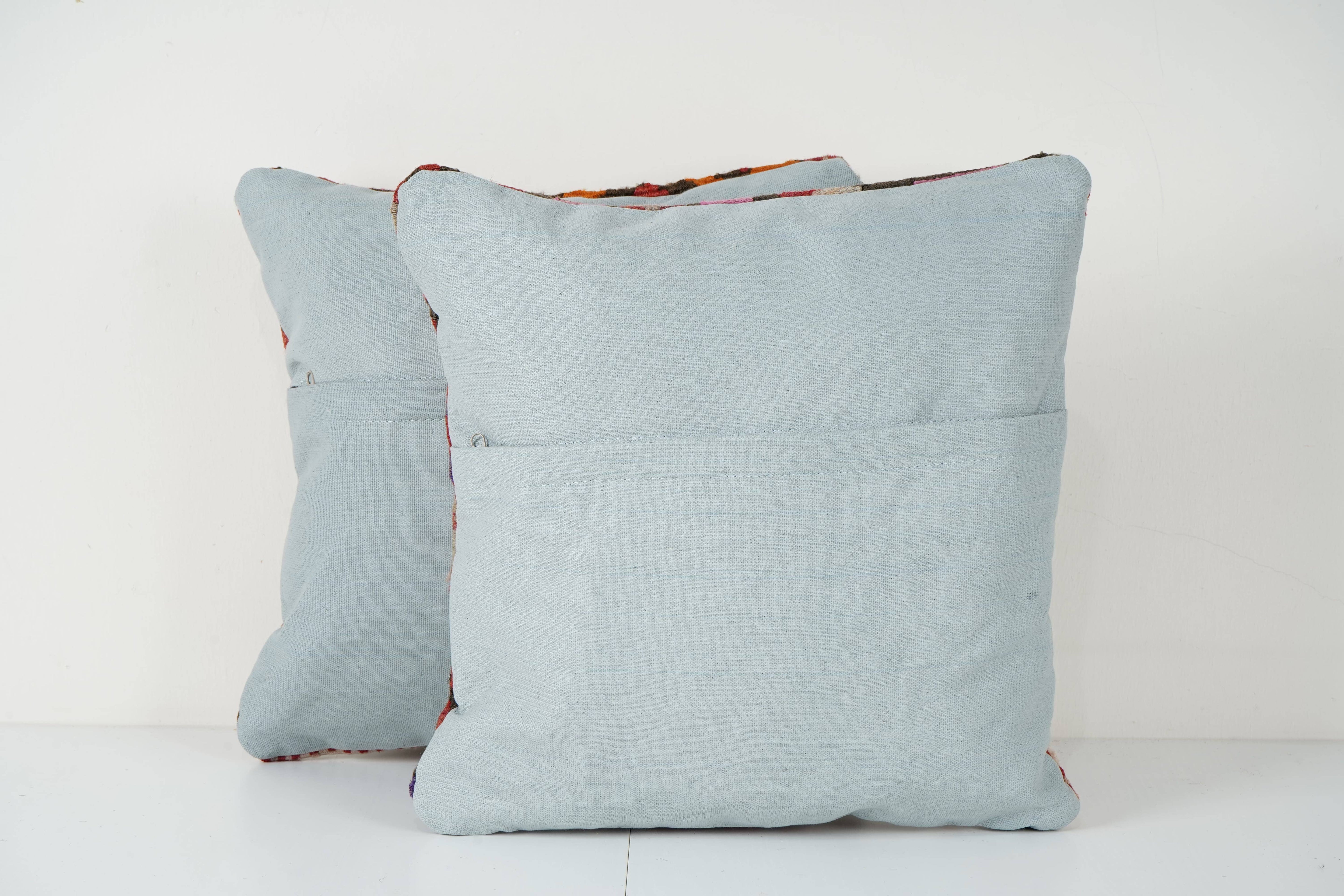 Kilim Pillow Cover Set of 2 | 16'' x 16''