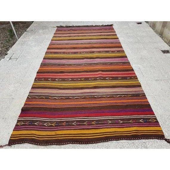 Vintage Turkish Kilim Rug 5' x 10'5''