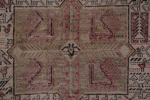 Vintage Soumac Kilim Rug 4' x 6'