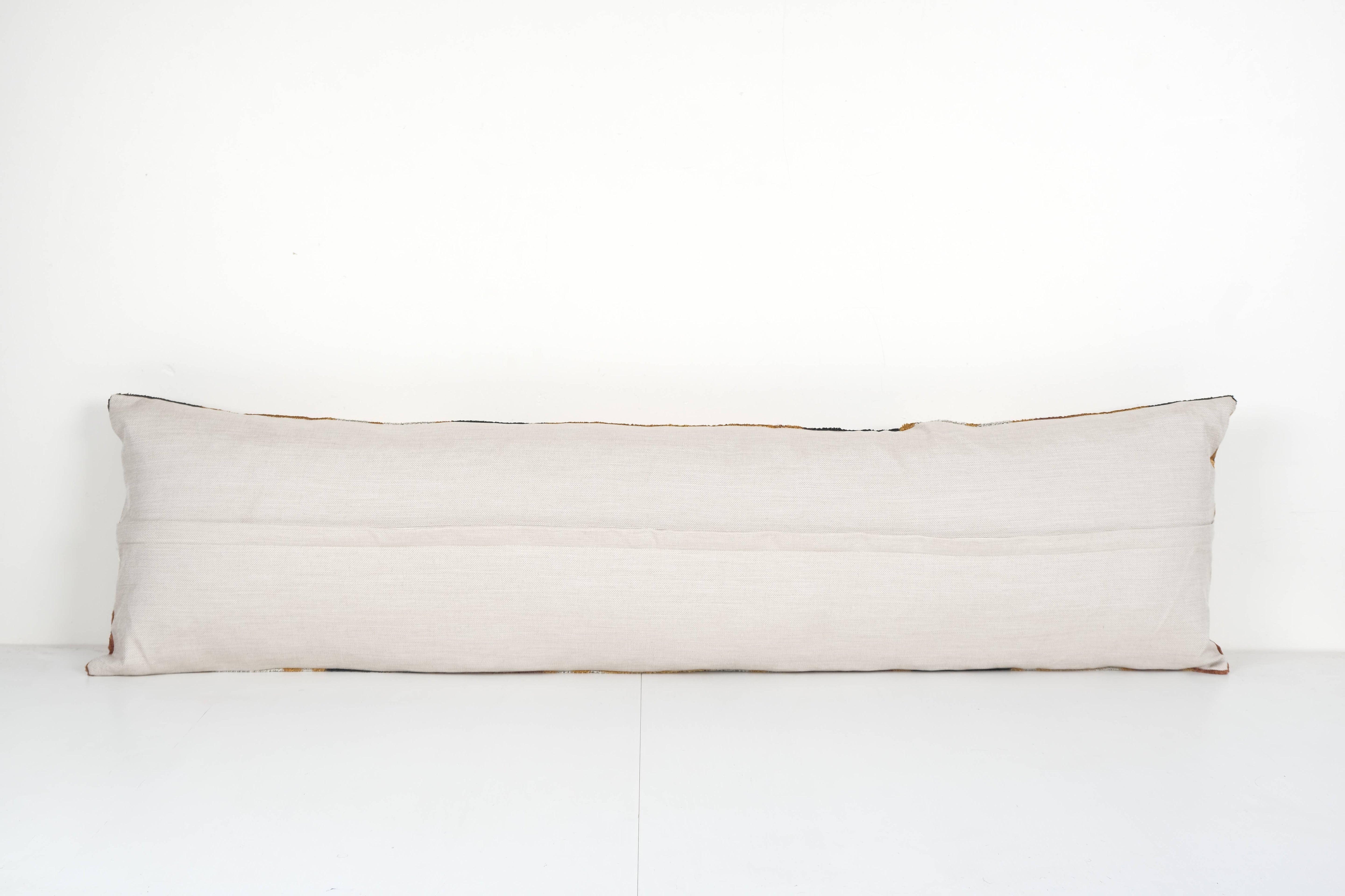 Silk Ikat Velvet Pillow Cover | 14'' x 51''