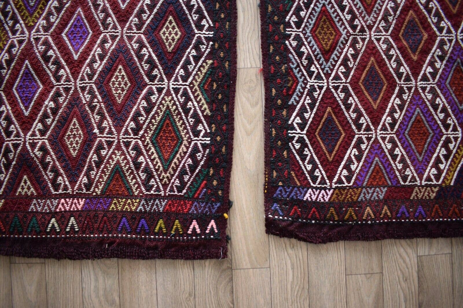 Vintage Kilim Yastik Rugs Set of 2 | 22'' x 41''