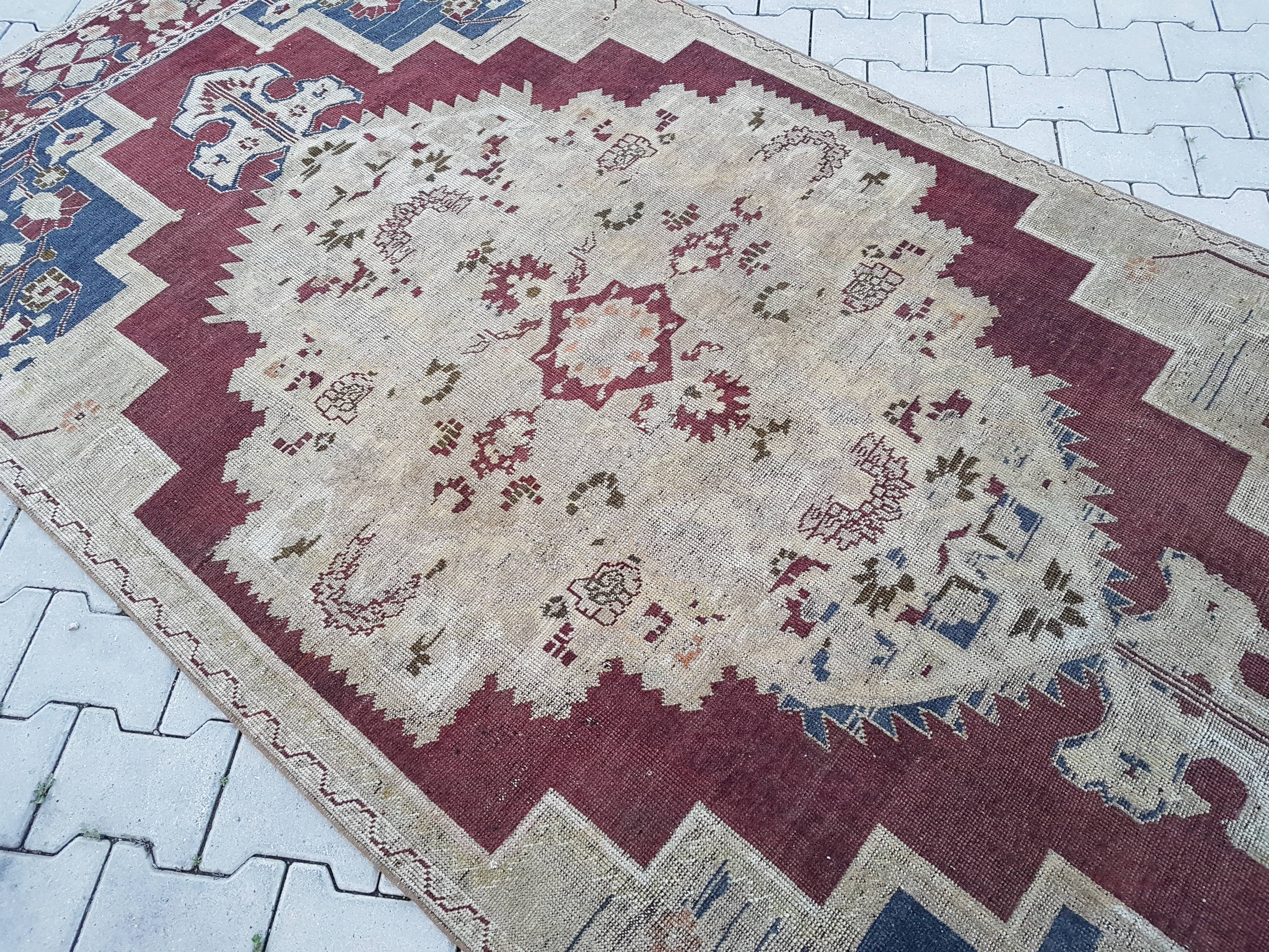Vintage Turkish Anatolian Rug 4'7'' x 8'11''