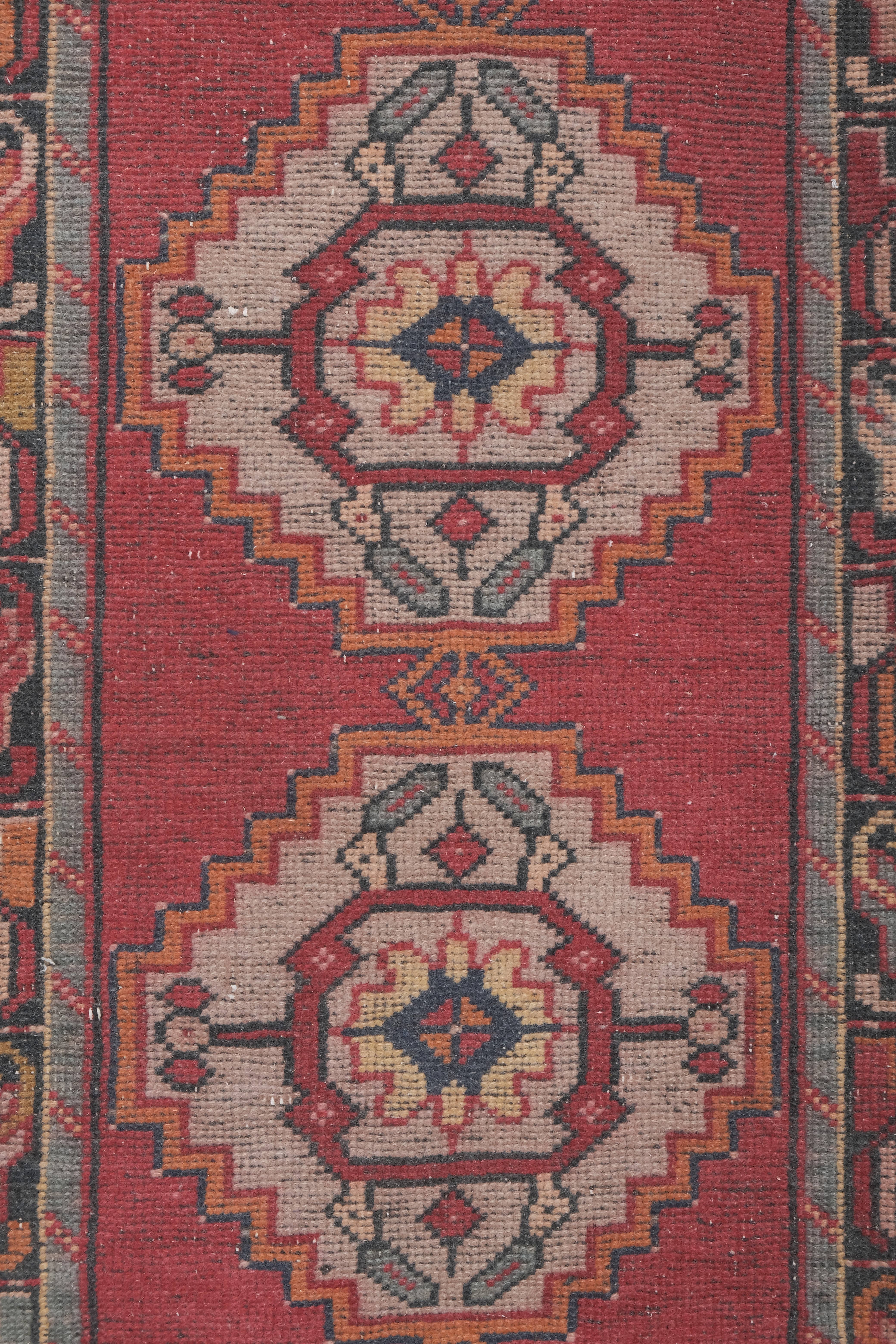 Vintage Turkish Runner Rug 3' x 9'4''