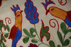 Bird Suzani Wall Hanging & Tablecloth | 17'' x 38''