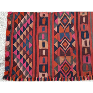Vintage Turkish Kilim Runner 2'4'' x 8'4''