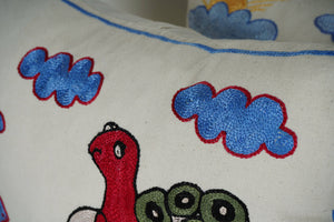 Turtle Suzani Pillow Cover | 19'' x 19''