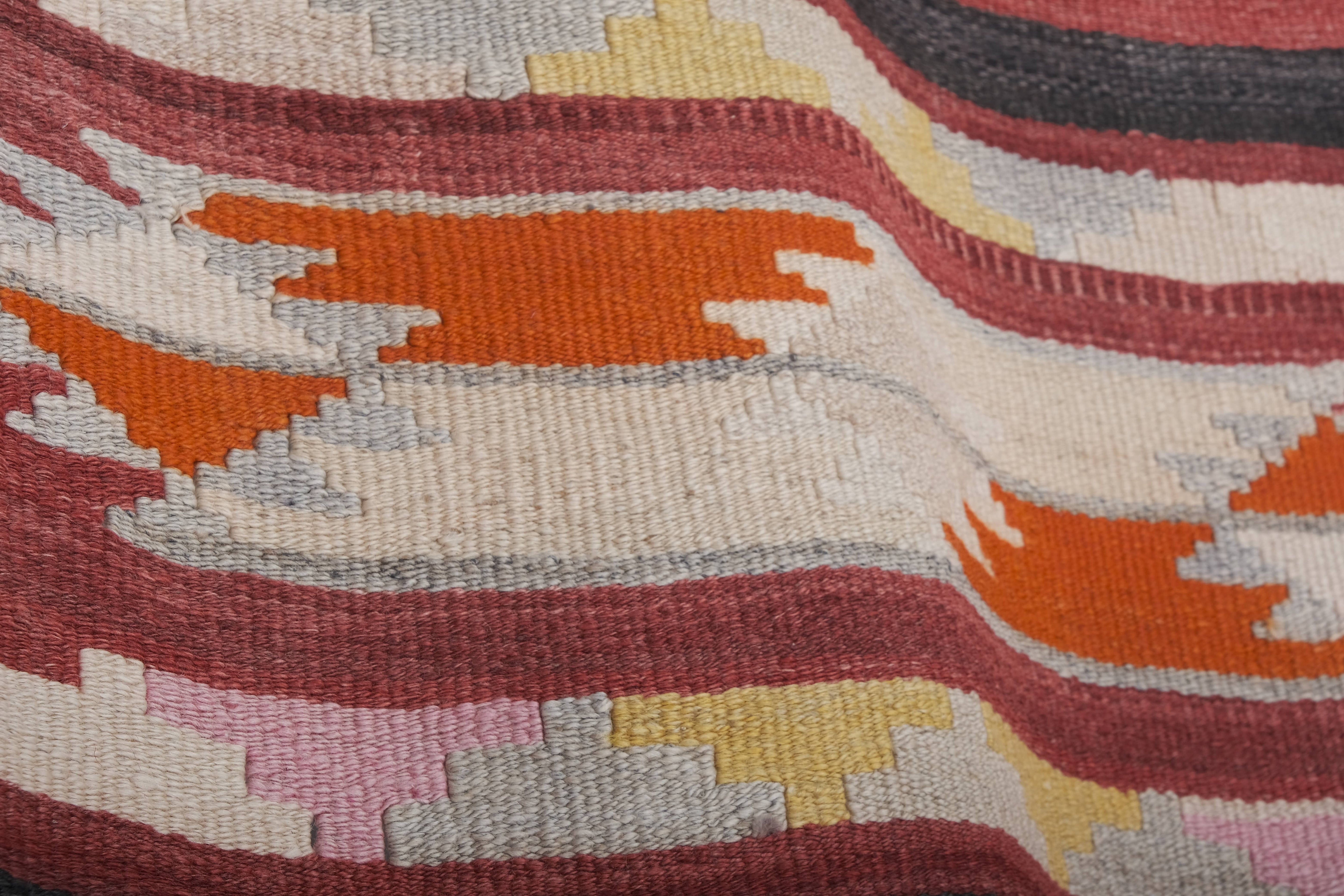 Vintage Turkish Kilim Runner 2'4'' x 22'4''