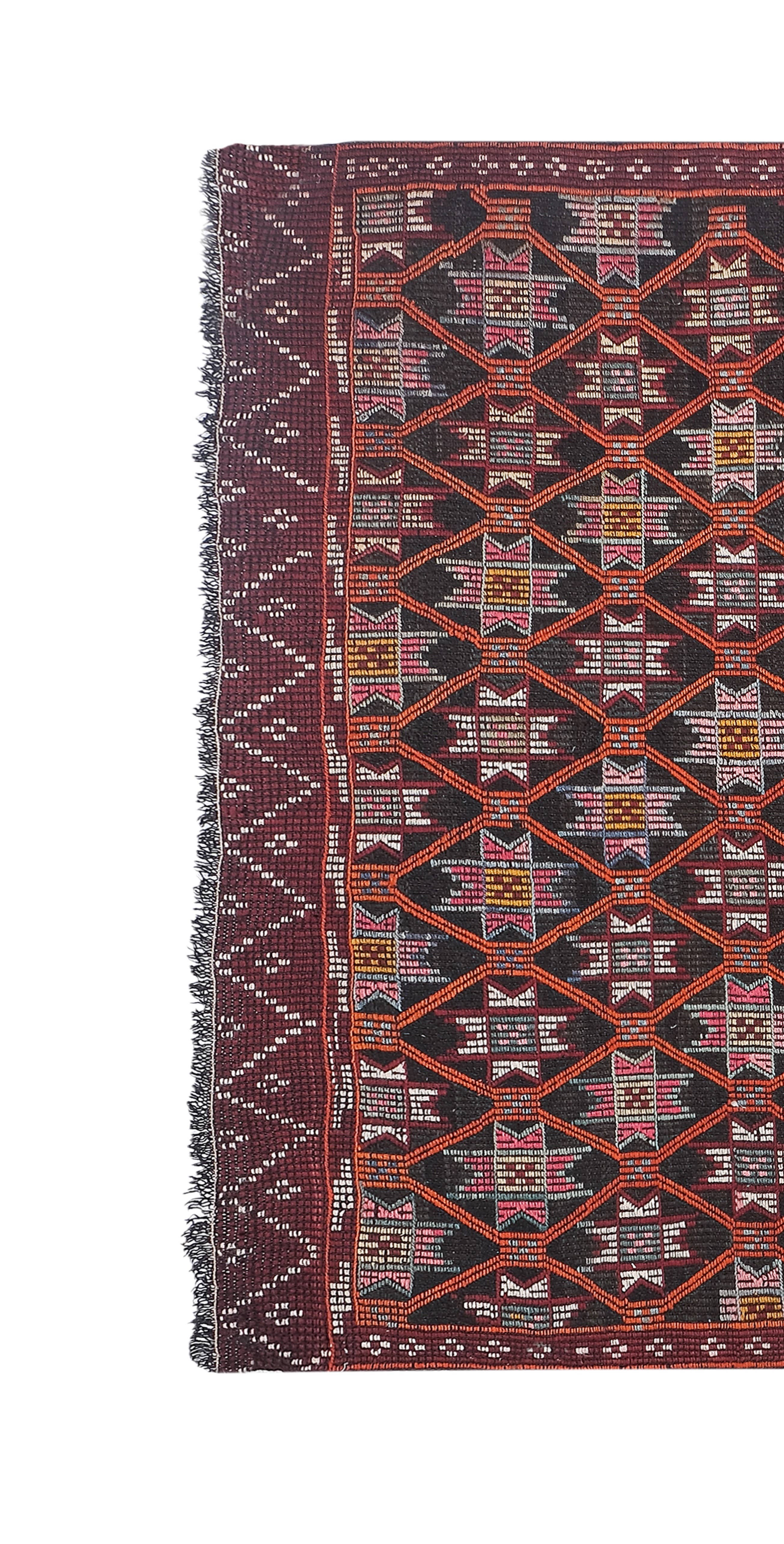 Vintage Turkish Jajim Rug 5'2'' x 8'9''