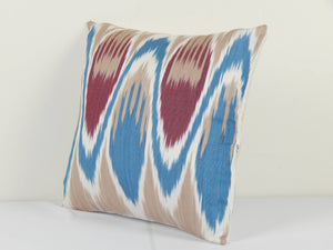 Silk Ikat Velvet Pillow Cover | 13'' x 13''