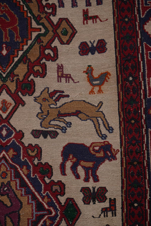Vintage Soumac Kilim Rug 3'5'' x 4'7''