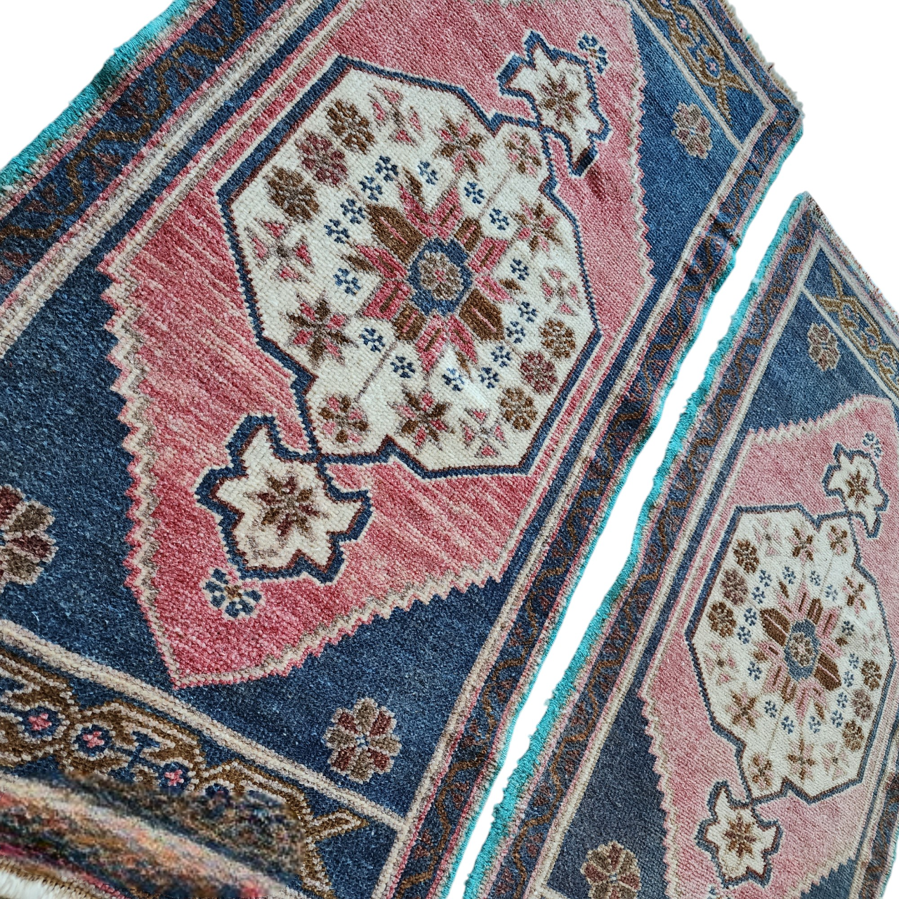 Vintage Turkish Yastik Rugs Set of 2 | 22'' x 36''