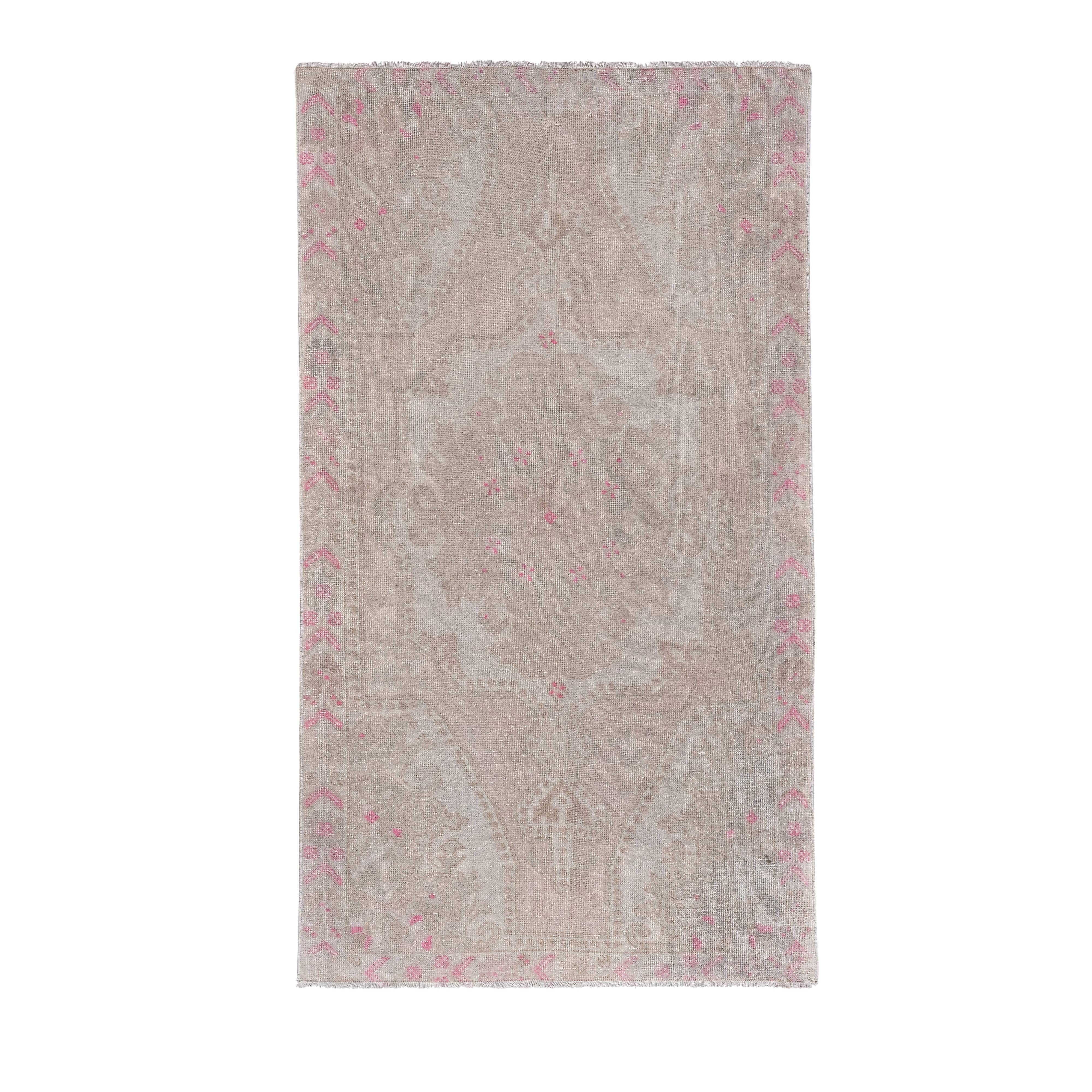 Vintage Oushak Rug 4'1'' x 7'1''