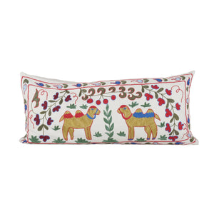 Camel Suzani Bedding Pillow Cover | 18'' x 38''