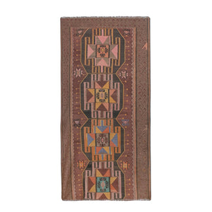 Vintage Kars Kilim Rug 4'4'' x 8'7''