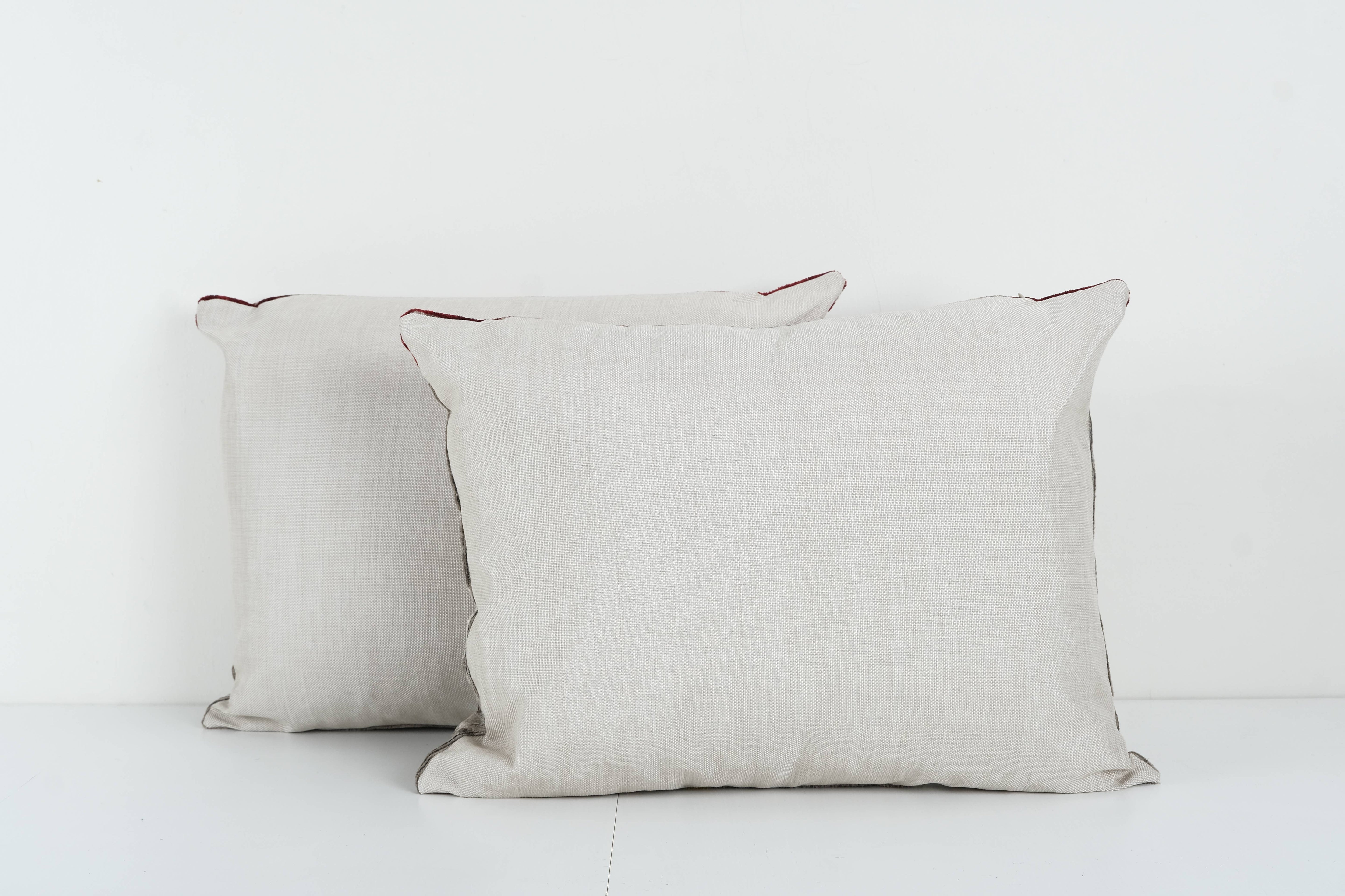Silk Ikat Velvet Pillow Cover Set of 2 | 17'' x 22''