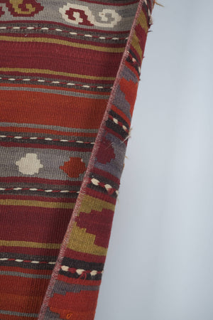 Vintage Turkish Kilim Runner 2'5'' x 22'6''