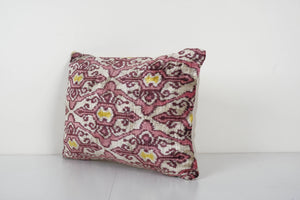 Silk Ikat Velvet Pillow Cover | 16'' x 22''