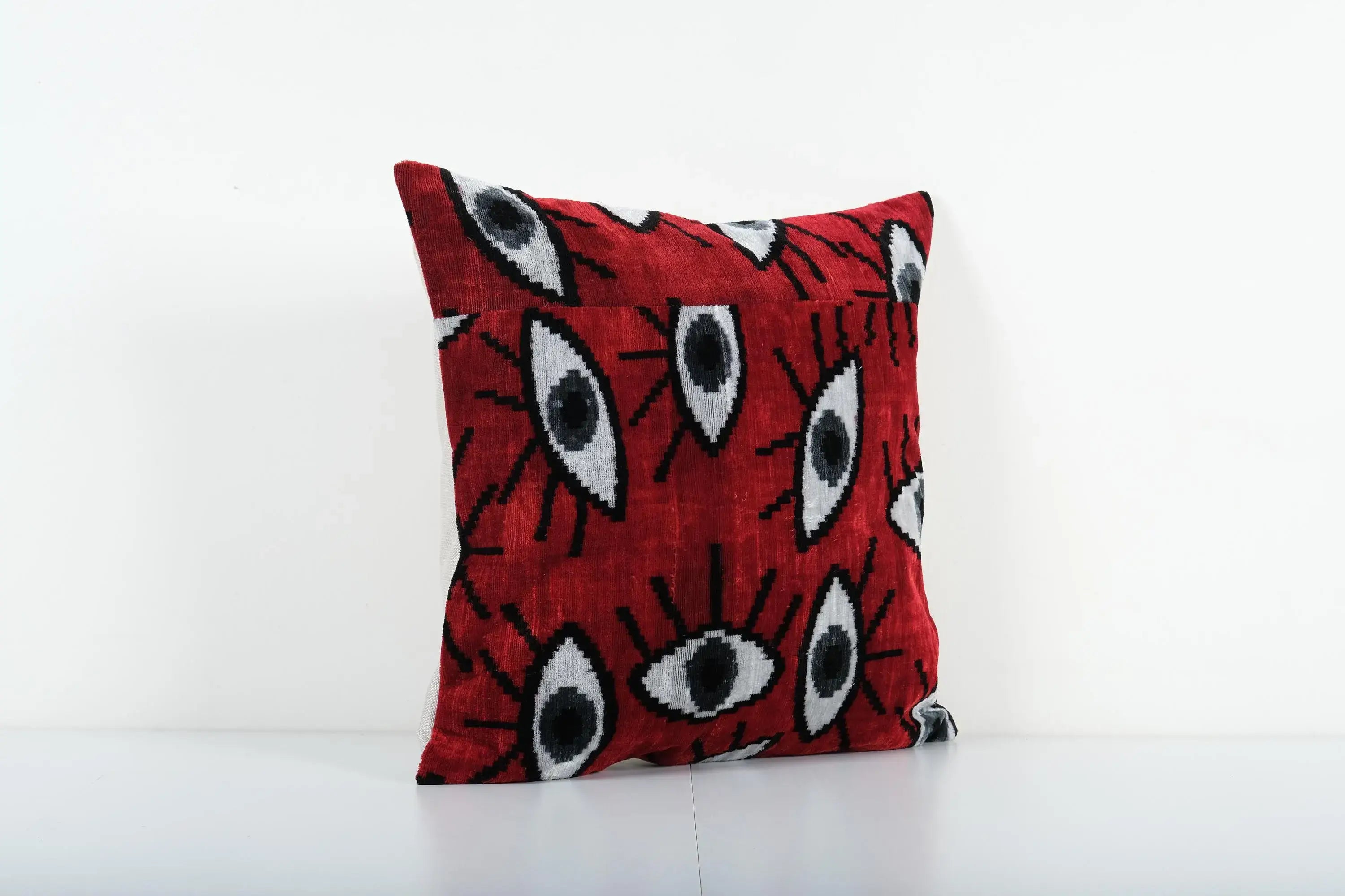 Silk Ikat Velvet Pillow Cover | 20'' x 20''