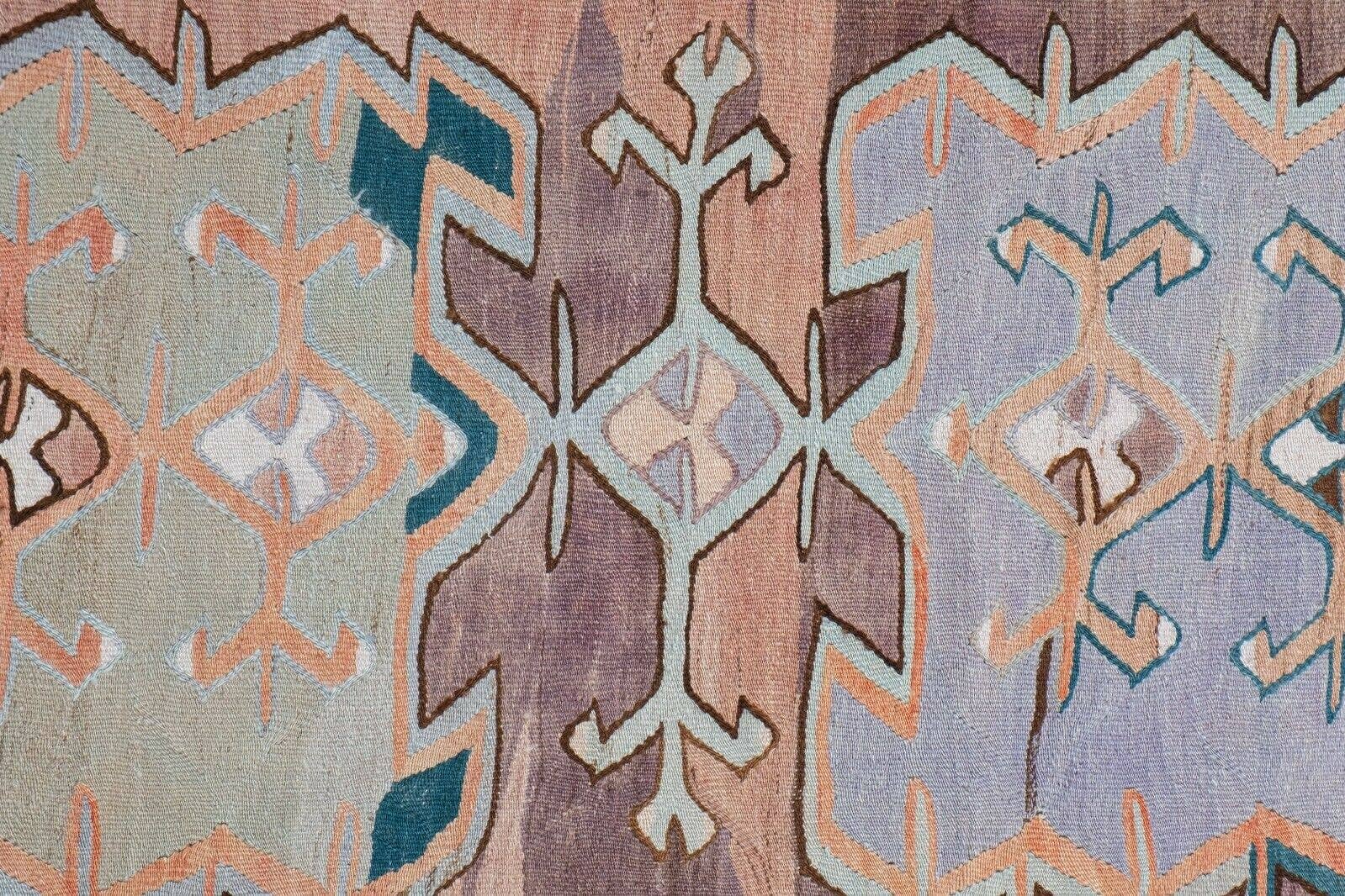 Vintage Turkish Kilim Rug 5'1'' x 11'10''
