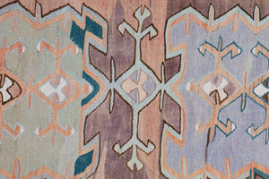 Vintage Turkish Kilim Rug 5'1'' x 11'10''