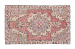 Vintage Turkish Rug 4'3'' x 7'