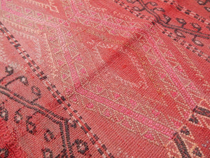 Vintage Turkish Konya Kilim Runner 3'10'' x 11'7''
