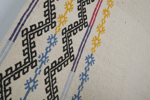 Vintage Turkish Kilim Runner 2'8'' x 16'6''