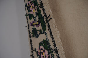 Vintage Aubusson Floral Kilim Rug 5'2'' x 8'2''