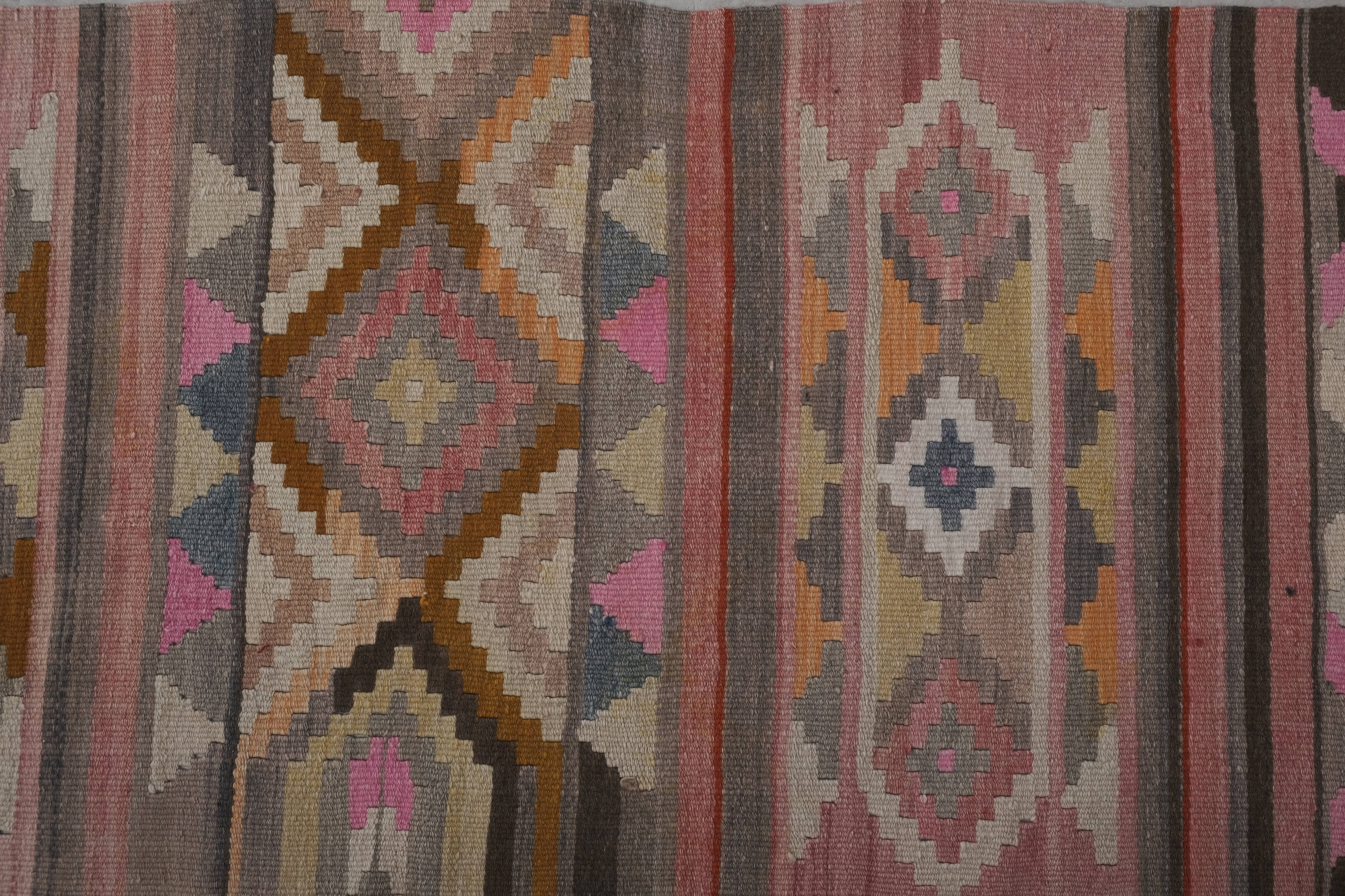 Vintage Turkish Anatolian Kilim Runner 2'6'' x 21'11''