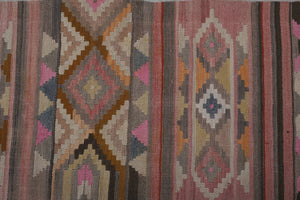Vintage Turkish Anatolian Kilim Runner 2'7'' x 22'6''