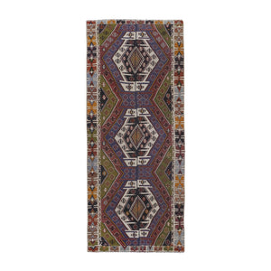 Vintage Turkish Anatolian Kilim Rug 4'11'' x 11'11''