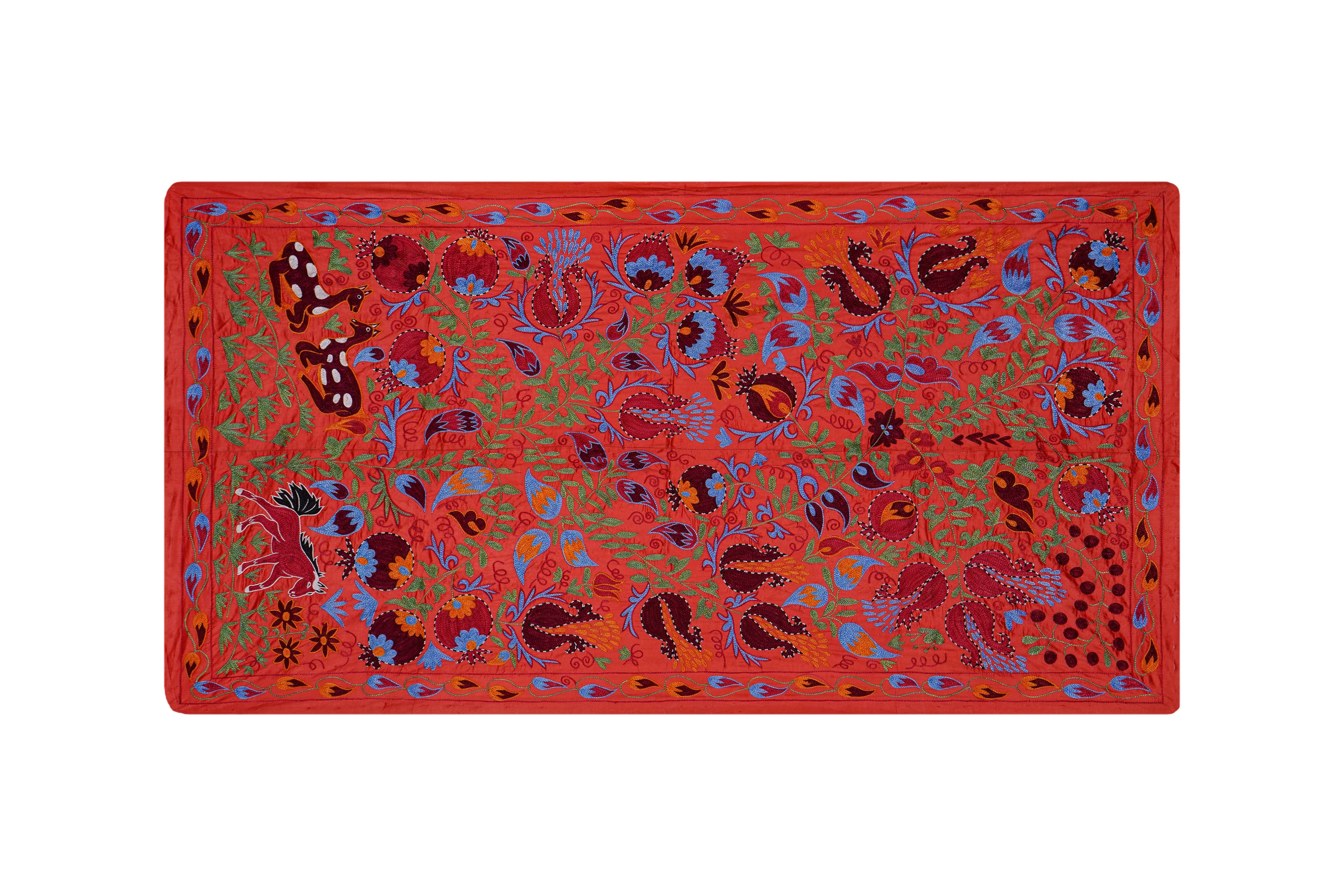 Suzani Wall Hanging & Bedspread 3'4'' x 6'1''