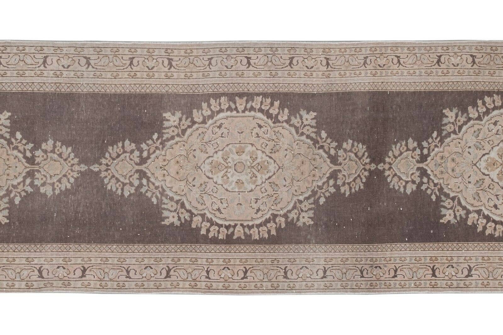 Vintage Turkish Konya Runner Rug 3' x 11'8''