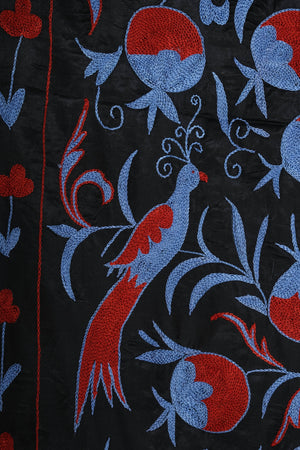 Silk Suzani Wall Hanging & Bedspread 3'4'' x 6'2''