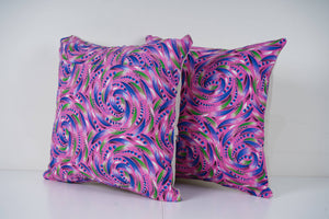 Uzbek Roller Printed Pillow Cover Set of 2 | 16'' x 16''