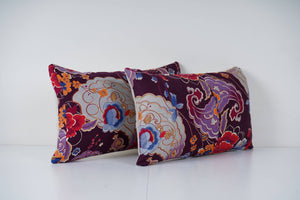 Uzbek Roller Printed Pillow Cover Set of 2 | 11'' x 20''