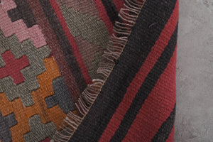 Vintage Turkish Kilim Runner 2'5'' x 12'7''