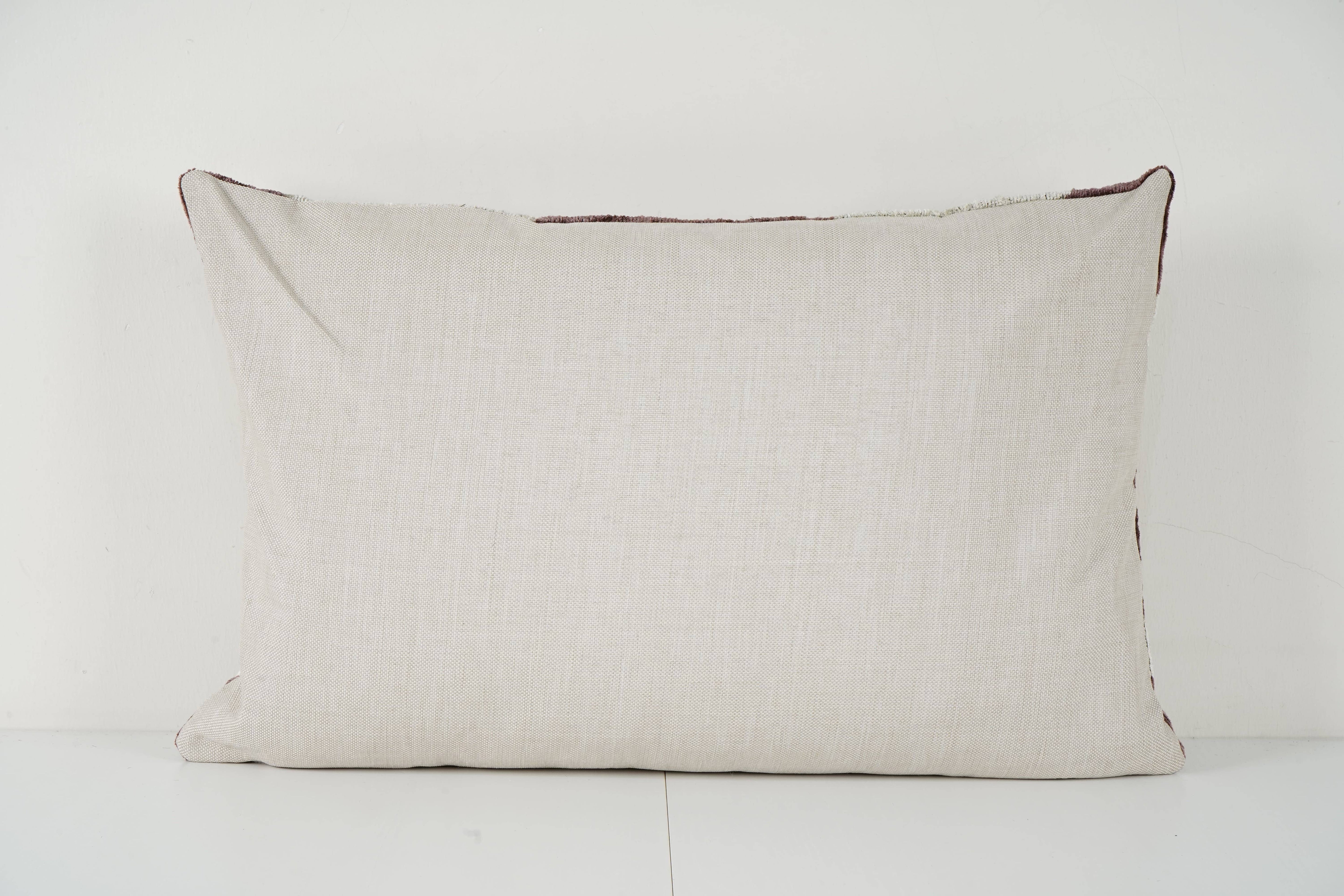 Silk Ikat Velvet Pillow Cover | 16'' x 24''